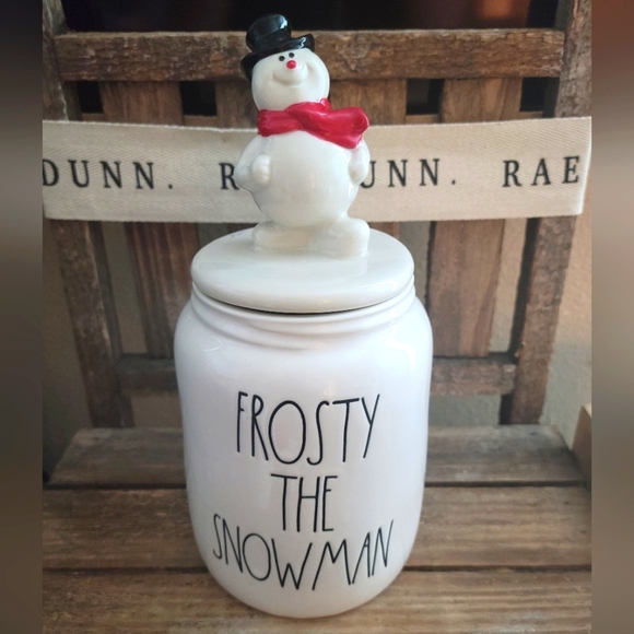 Rae Dunn Holiday Rae Dunn Frosty The Snowman Canister Poshmark